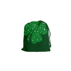 Sparkly Clover Drawstring Pouches (xs)  by Valentinaart