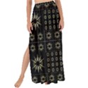 Dark Ethnic Stars Motif Pattern Maxi Chiffon Tie-Up Sarong View1