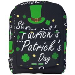 St Patricks Leprechaun Full Print Backpack by Valentinaart