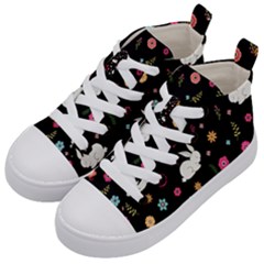 Easter Bunny  Kid s Mid-top Canvas Sneakers by Valentinaart