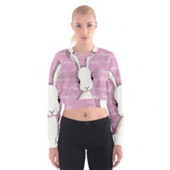 Easter Bunny  Cropped Sweatshirt by Valentinaart