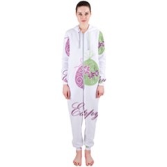 Easter Eggs Hooded Jumpsuit (ladies)  by Valentinaart