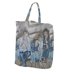 The Nobodies Giant Grocery Zipper Tote by redmaidenart