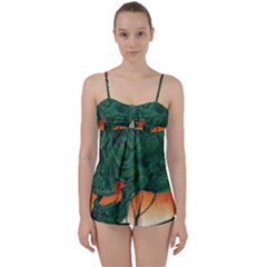 Skull Hedge Babydoll Tankini Set by redmaidenart