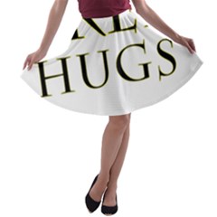 Freehugs A-line Skater Skirt by cypryanus