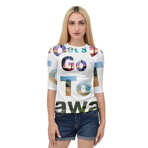 Hawaii Quarter Sleeve Raglan Tee by Howtobead