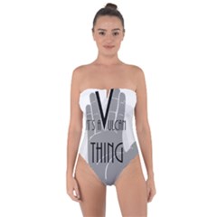 It s A Vulcan Thing Tie Back One Piece Swimsuit by Howtobead