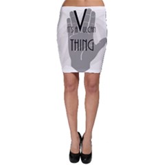 Vulcan Thing Bodycon Skirt by Howtobead