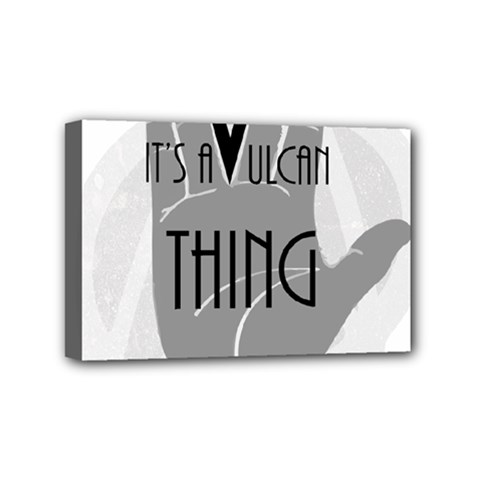 Vulcan Thing Mini Canvas 6  X 4  by Howtobead