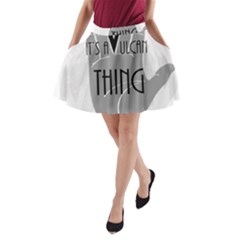 Vulcan Thing A-line Pocket Skirt by Howtobead