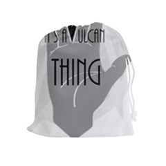 Vulcan Thing Drawstring Pouches (extra Large) by Howtobead