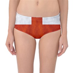 England Flag Mid-waist Bikini Bottoms by Valentinaart