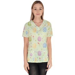 Easter Pattern Scrub Top by Valentinaart