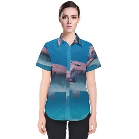 Tiger Shark 1 Women s Short Sleeve Shirt by trendistuff