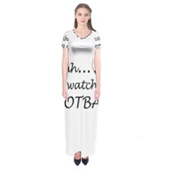 Football Fan  Short Sleeve Maxi Dress by Valentinaart