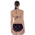 Dark Intersecting Lace Pattern Cut-Out One Piece Swimsuit View2