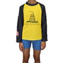 Gadsden Flag Don t tread on me Kids  Long Sleeve Swimwear View1