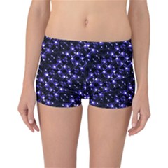 Dark Galaxy Stripes Pattern Reversible Boyleg Bikini Bottoms by dflcprints