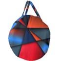 3d And Abstract Giant Round Zipper Tote View2