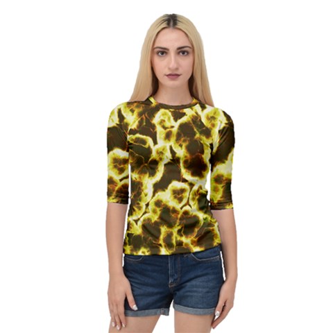 Abstract Pattern Quarter Sleeve Raglan Tee by Sapixe