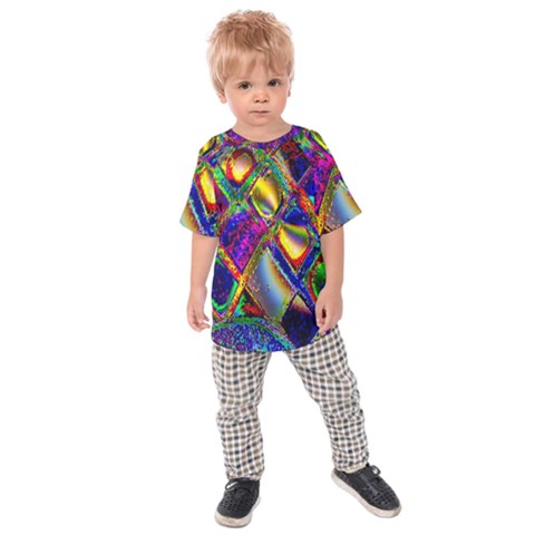 Abstract Digital Art Kids Raglan Tee by Sapixe