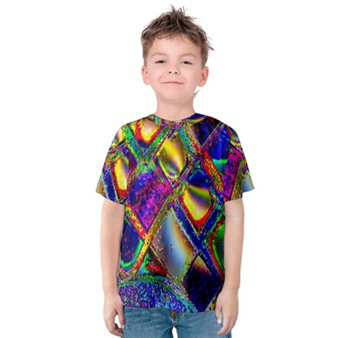 Abstract Digital Art Kids  Cotton Tee by Sapixe