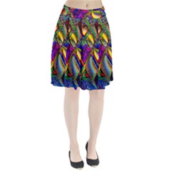Abstract Digital Art Pleated Skirt by Sapixe