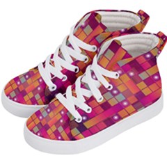 Abstract Background Colorful Kid s Hi-top Skate Sneakers by Sapixe
