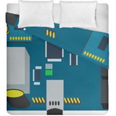 Amphisbaena Two Platform Dtn Node Vector File Duvet Cover Double Side (king Size) by Sapixe