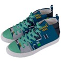 Amphisbaena Two Platform Dtn Node Vector File Women s Mid-Top Canvas Sneakers View2