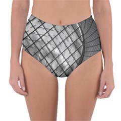 Architecture Roof Structure Modern Reversible High-waist Bikini Bottoms by Sapixe