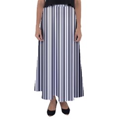 Barcode Pattern Flared Maxi Skirt by Sapixe