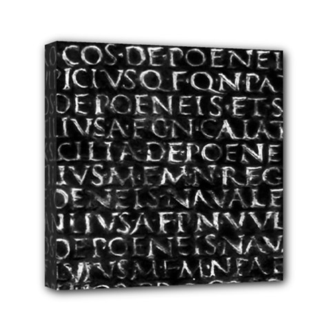 Antique Roman Typographic Pattern Canvas Travel Bag by dflcprints