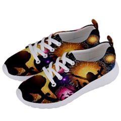 Celebration Night Sky With Fireworks In Various Colors Women s Lightweight Sports Shoes by Sapixe