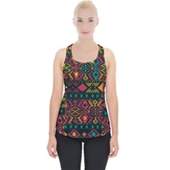 Ethnic Pattern Piece Up Tank Top by Sapixe