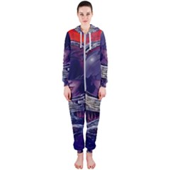 Eve Of Destruction Cgi 3d Sci Fi Space Hooded Jumpsuit (ladies)  by Sapixe