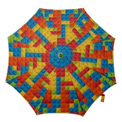 Lego Bricks Pattern Hook Handle Umbrellas (small) by Sapixe