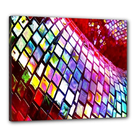 Multicolor Wall Mosaic Canvas 24  X 20  by Sapixe