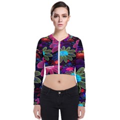 Nice 3d Flower Bomber Jacket by Sapixe