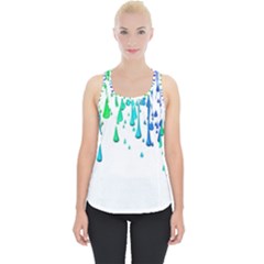 Paint Drops Artistic Piece Up Tank Top by Sapixe