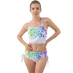 Paint Drops Artistic Mini Tank Bikini Set by Sapixe
