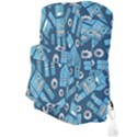 Seamless Pattern Robot Full Print Backpack View3