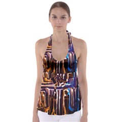 Ceramics Of Ancient Land 9 Babydoll Tankini Top by bestdesignintheworld