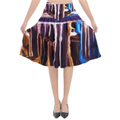 Ceramics Of Ancient Land 9 Flared Midi Skirt by bestdesignintheworld