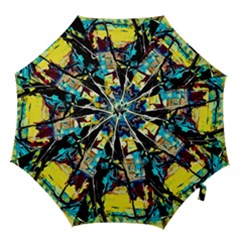 Dance Of Oil Towers 3 Hook Handle Umbrellas (small) by bestdesignintheworld