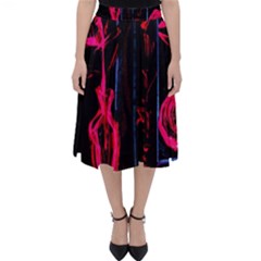 Calligraphy Folding Skater Skirt by bestdesignintheworld