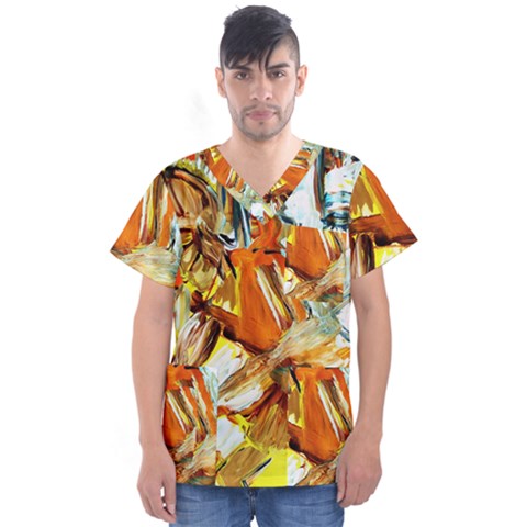 Dscf1503 - With Themis On A Shade Men s V-neck Scrub Top by bestdesignintheworld