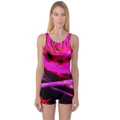 Calligraphy 2 One Piece Boyleg Swimsuit by bestdesignintheworld