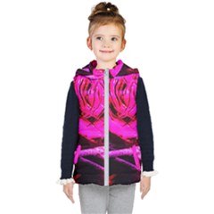 Calligraphy 2 Kid s Hooded Puffer Vest by bestdesignintheworld