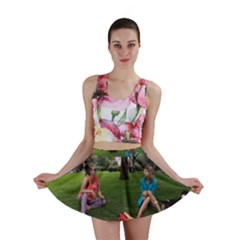 19688418 10155446220129417 1027902896 O - Walking With Daughter And Dog Mini Skirt by bestdesignintheworld